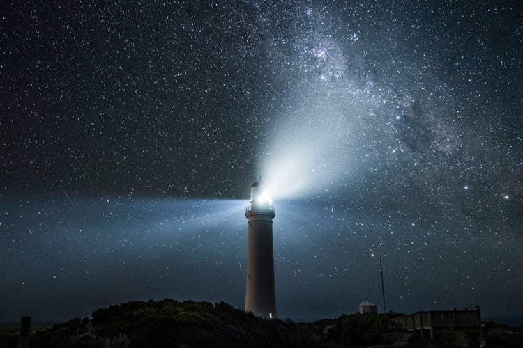Lighthouse Night Sky